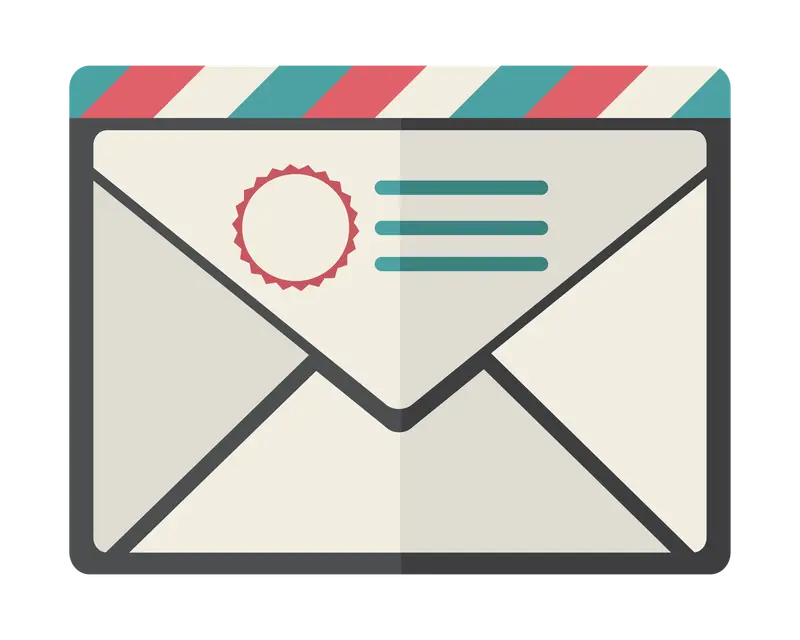grafika przedstawiająca list w kopercie